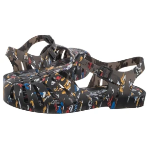 Sandały Possession Print+Mic 33443/54089 Black/Multicolor (ML363-a) Melissa