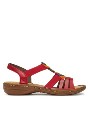 Sandały Rieker 60804-33 Czerwony