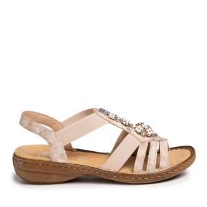 Sandały Rieker 60855-31 Beżowy