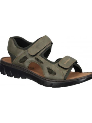 SANDAŁY RIEKER - 610022-07 ZIELONY