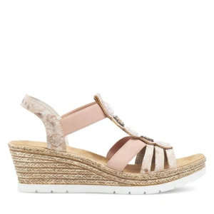 Sandały Rieker 619B2-31 Różowy