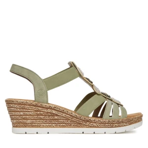 Sandały Rieker 619B2-52 Zielony