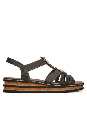 Sandały Rieker 62949-45 Szary