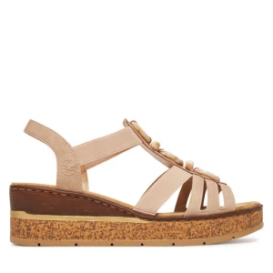 Sandały Rieker 63778-31 Beżowy