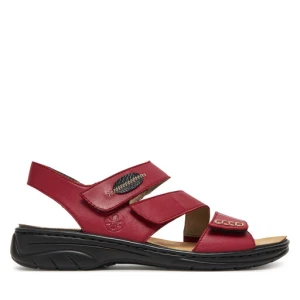 Sandały Rieker 64573-33 Czerwony