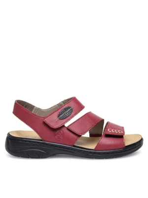Sandały Rieker 64573-33 Czerwony