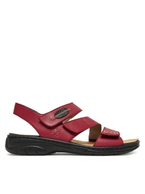 Sandały Rieker 64573-33 Czerwony