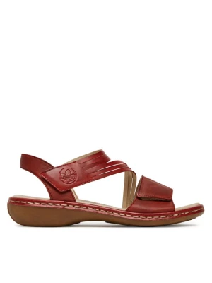 Sandały Rieker 65964-35 Czerwony