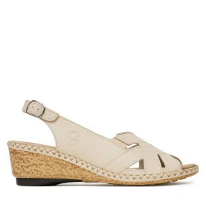 Sandały Rieker 66189-60 Beżowy