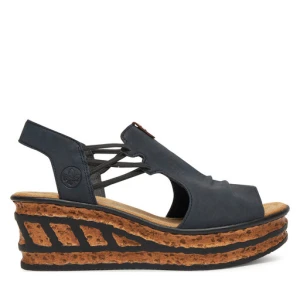 Sandały Rieker 68175-14 Granatowy