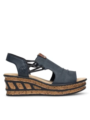 Sandały Rieker 68175-14 Granatowy