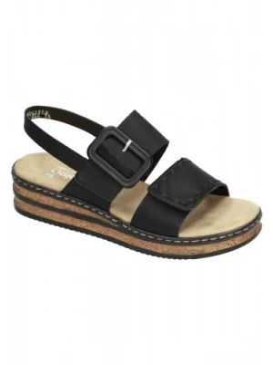 SANDAŁY RIEKER - 910083-01 BLACK