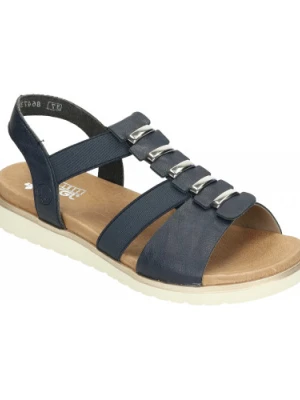 SANDAŁY RIEKER - 910095-05 BLUE