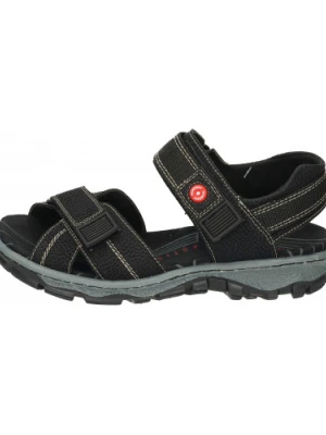 SANDAŁY RIEKER - 910171-01 BLACK