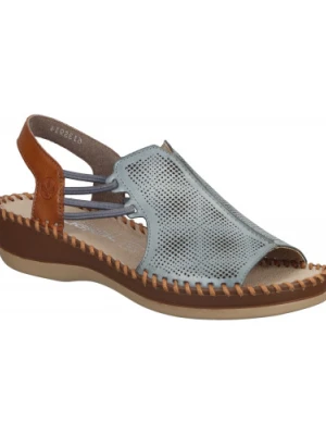 SANDAŁY RIEKER - 910235-55 BLUE