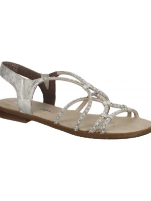 SANDAŁY RIEKER - 910239-08 BEŻ