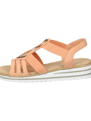 SANDAŁY RIEKER - 910245-62 ORANGE
