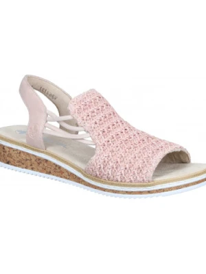 SANDAŁY RIEKER - 910295-42 PINK