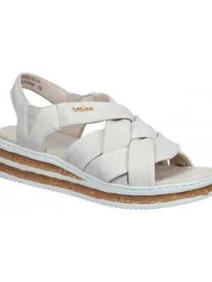 SANDAŁY RIEKER - 910299-08 BEIGE