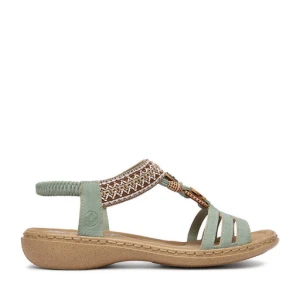 Sandały Rieker CEO-61855-52 Zielony jasny