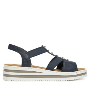 Sandały Rieker V0287-14 Granatowy