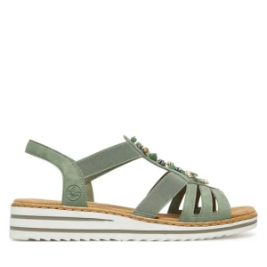 Sandały Rieker V0649-52 Zielony