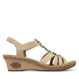 Sandały Rieker V2451-62 Beżowy