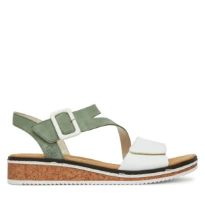 Sandały Rieker V3660-52 Zielony