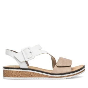 Sandały Rieker V3660-60 Beżowy