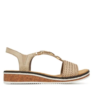 Sandały Rieker V3662-62 Beżowy