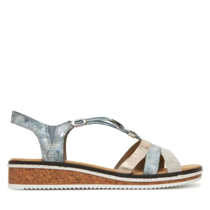 Sandały Rieker V36G4-40 Niebieski