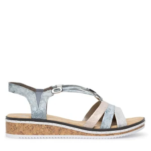 Sandały Rieker V36G4-40 Niebieski