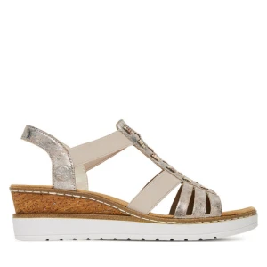 Sandały Rieker V3822-90 Srebrny