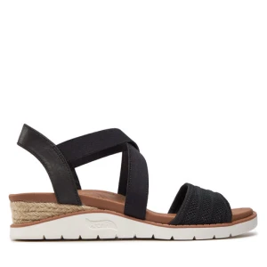 Sandały Skechers Bobs Arch Fit Beach Kiss Boho Beyond 114013/BLK Czarny