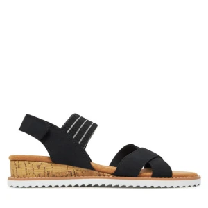 Sandały Skechers BOBS Desert Kiss-Shore Enough 114130/BLK Czarny