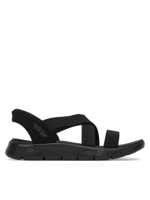 Sandały Skechers Go Walk Flex Sandal - Glimmer 141489 / BBK Czarny