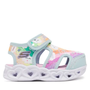 Sandały Skechers Heart Lights Sandals-Cutie Clouds 302977N/TQMT Turkusowy