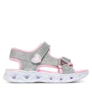 Sandały Skechers S-Lights: Heart Lights Sandal - Sugar Sparks 303114L/SLPK Srebrny