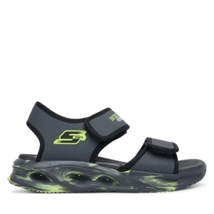 Sandały Skechers Sola Glow Sandal 407032L/CCBK Szary