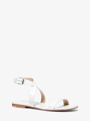 Sandały skórzane Bridgette Michael Kors OPTYCZNA BIEL (Biały)