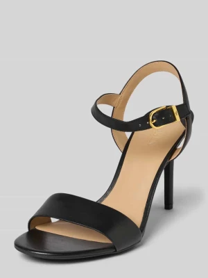 Sandały skórzane na szpilce model ‘GWEN’ Lauren Ralph Lauren