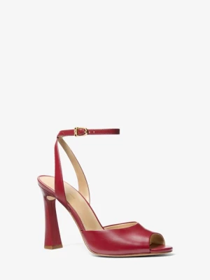 Sandały skórzane Rosie Michael Kors CIEMNOCZERWONY (Czerwony)