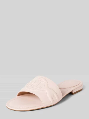 Sandały skórzane w jednolitym kolorze model ‘ALEGRA III’ Lauren Ralph Lauren