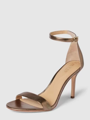 Sandały skórzane ze sprzączką model ‘ALLIE’ Lauren Ralph Lauren