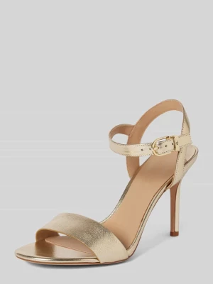 Sandały skórzane ze sprzączką model ‘GWEN’ Lauren Ralph Lauren