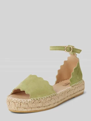 Sandały skórzane ze sprzączkami model ‘LYON’ Espadrij