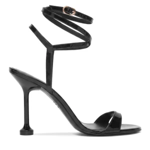 Sandały Stuart Weitzman Naudistini Wrap 100 SM910 Czarny