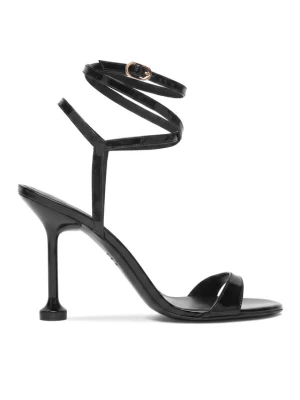 Sandały Stuart Weitzman Naudistini Wrap 100 SM910 Czarny