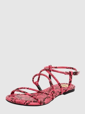 Sandały stylizowane na skórę węża model ‘Jolita’ Buffalo