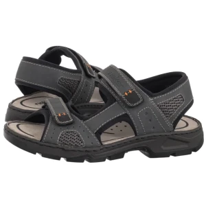 Sandały Szare 26156-47 Grey (RI104-c) Rieker